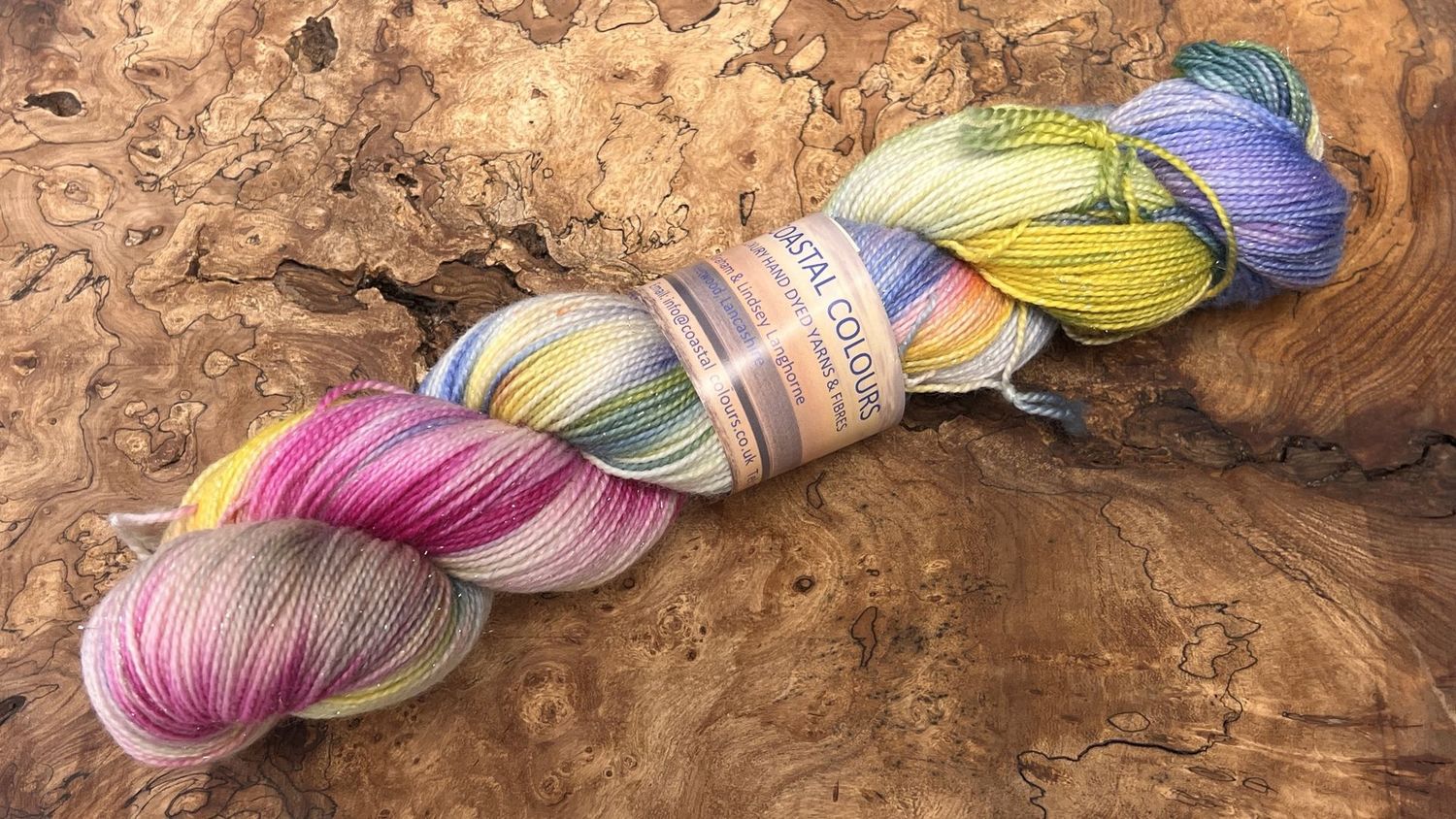 4ply Superwash Merino with Nylon and Silver Stellina Sparkle
