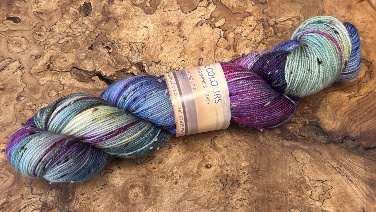 4ply Superwash Merino with Donegal NEP