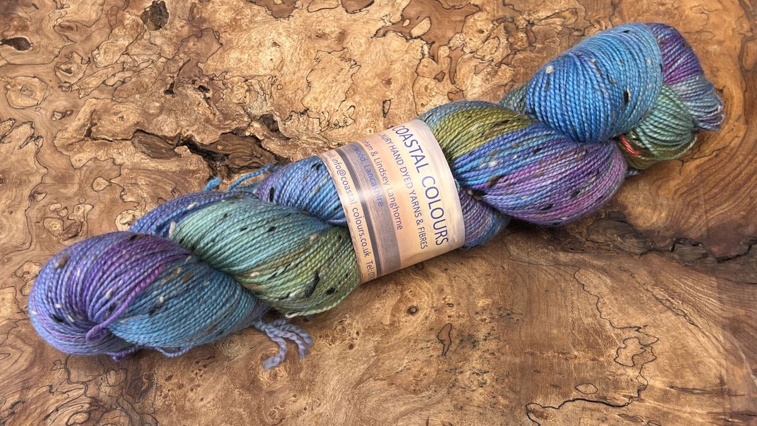 4ply Superwash Merino with Donegal NEP