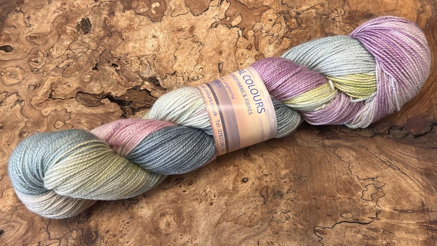 4ply Superwash Merino with Nylon and Silver Stellina Sparkle