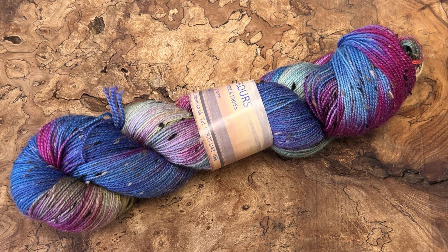 4ply Superwash Merino with Donegal NEP