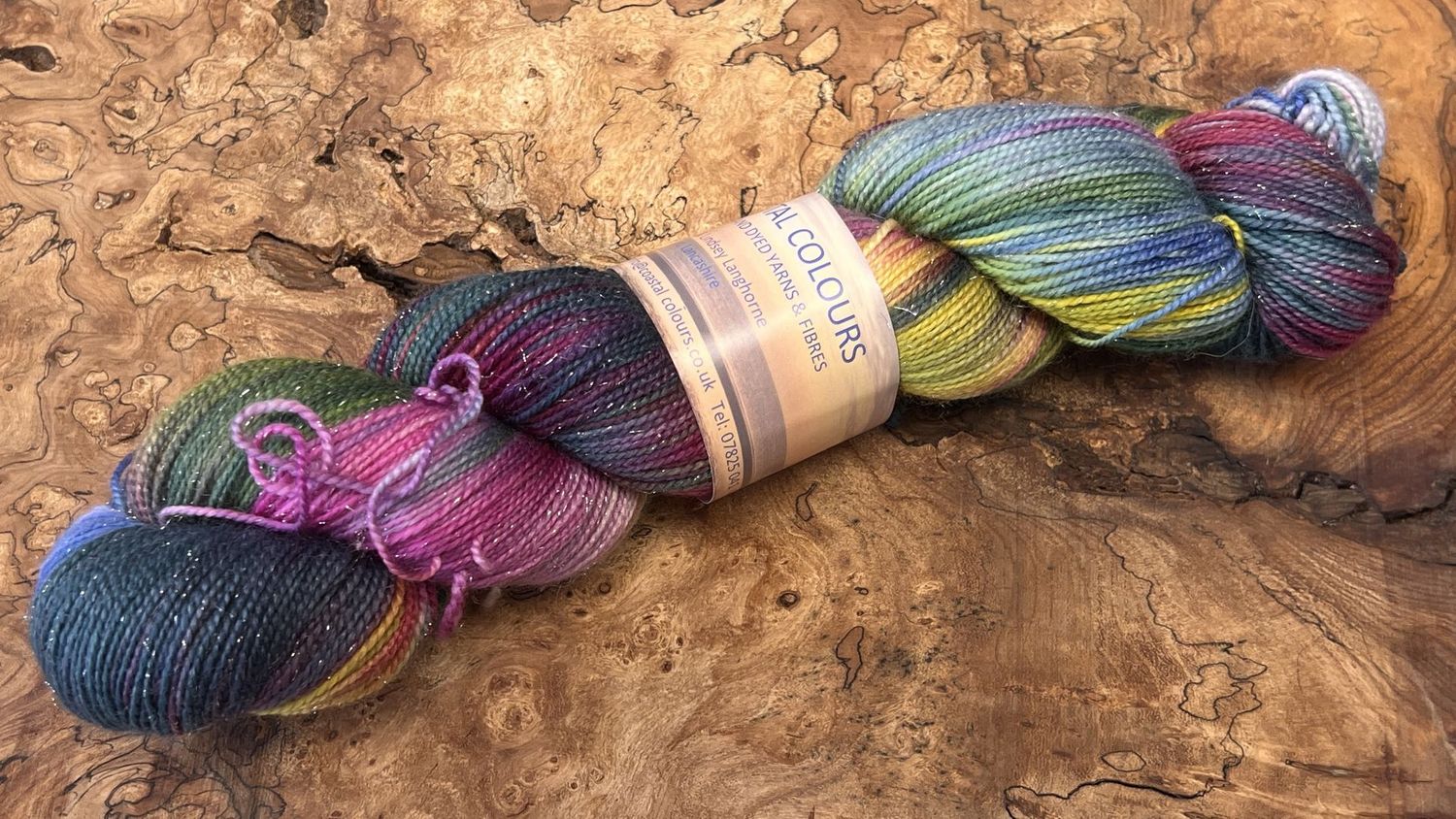 4ply Superwash Merino with Nylon and Silver Stellina Sparkle