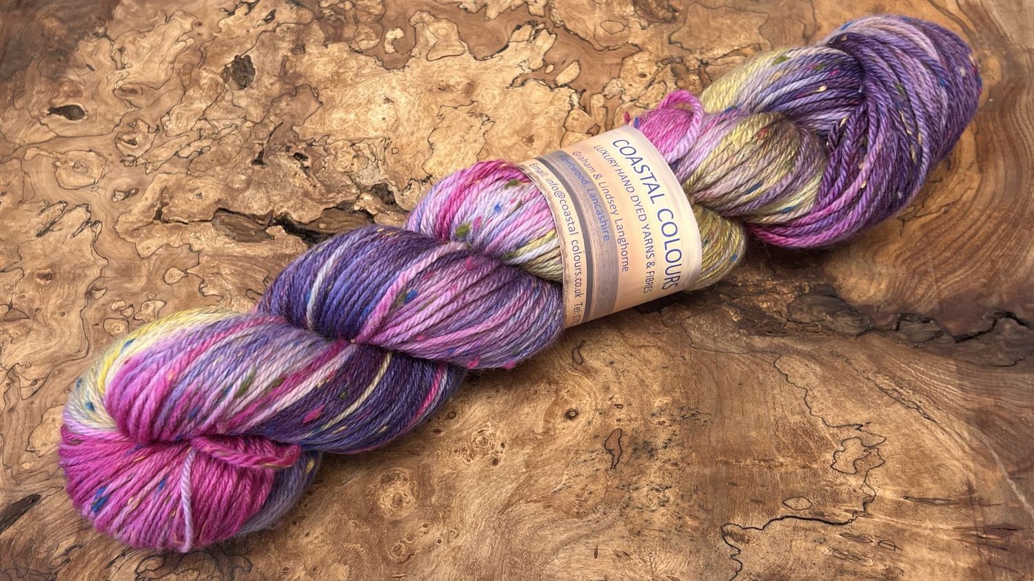 ​85% Superwash Merino Wool 15% Donegal Nep DK