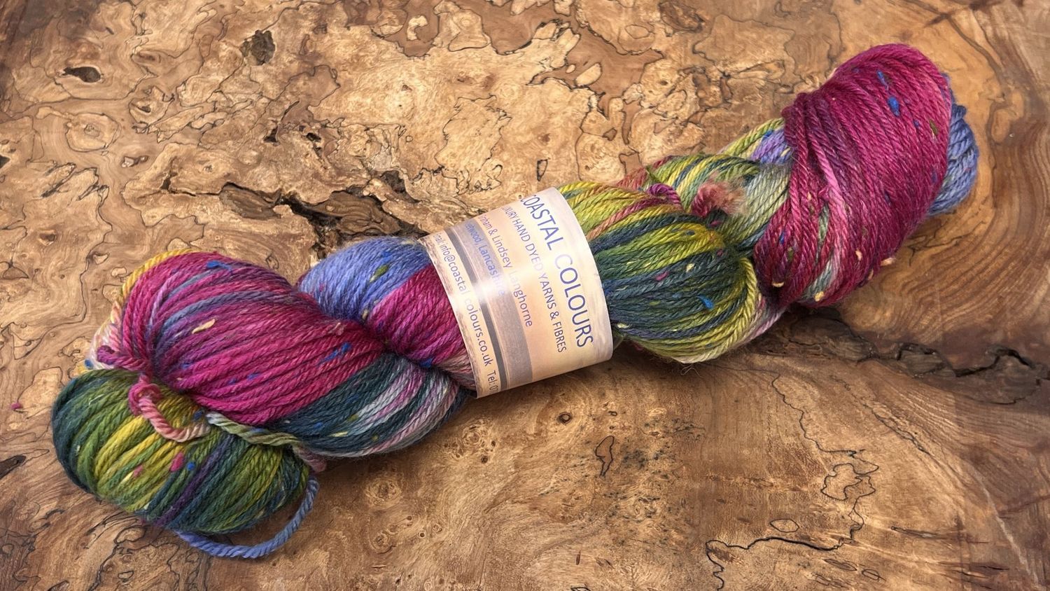 ​85% Superwash Merino Wool 15% Donegal Nep DK
