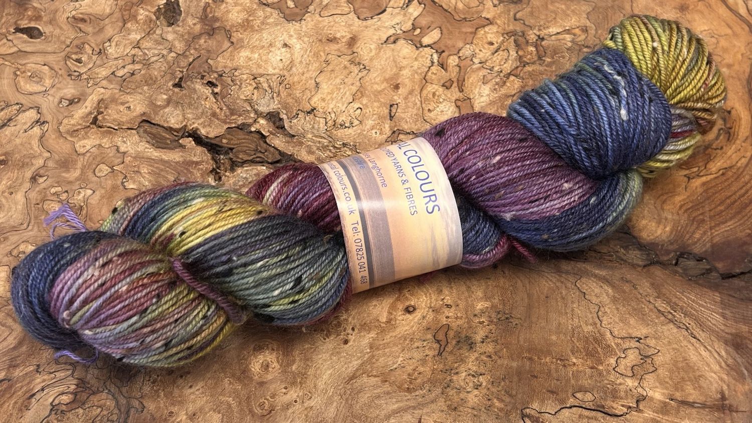 ​85% Superwash Merino Wool 15% Donegal Nep DK