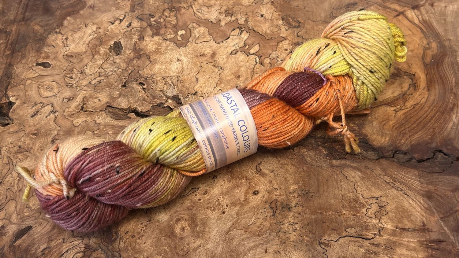 ​85% Superwash Merino Wool 15% Donegal Nep DK