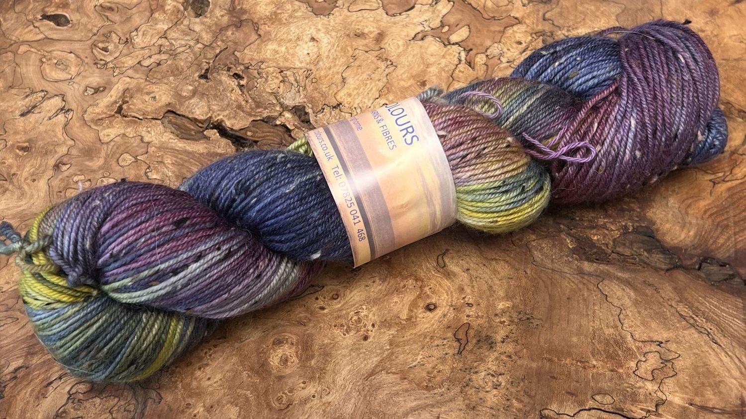 ​85% Superwash Merino Wool 15% Donegal Nep DK