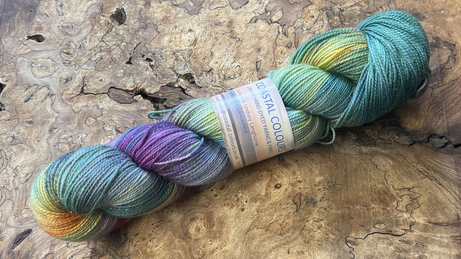 4ply Superwash Merino with Nylon and Silver Stellina Sparkle