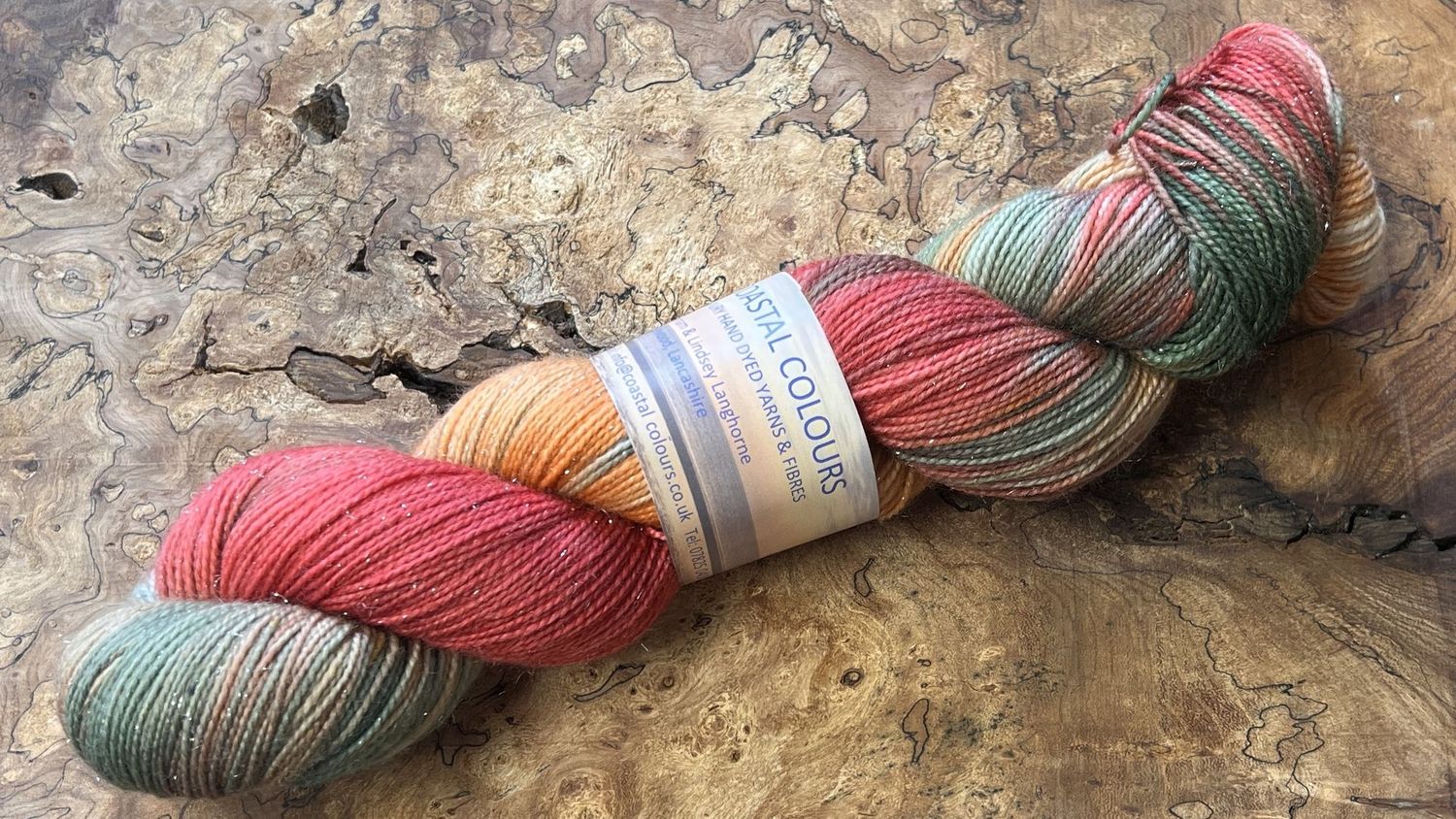 4ply Superwash Merino with Nylon and Silver Stellina Sparkle