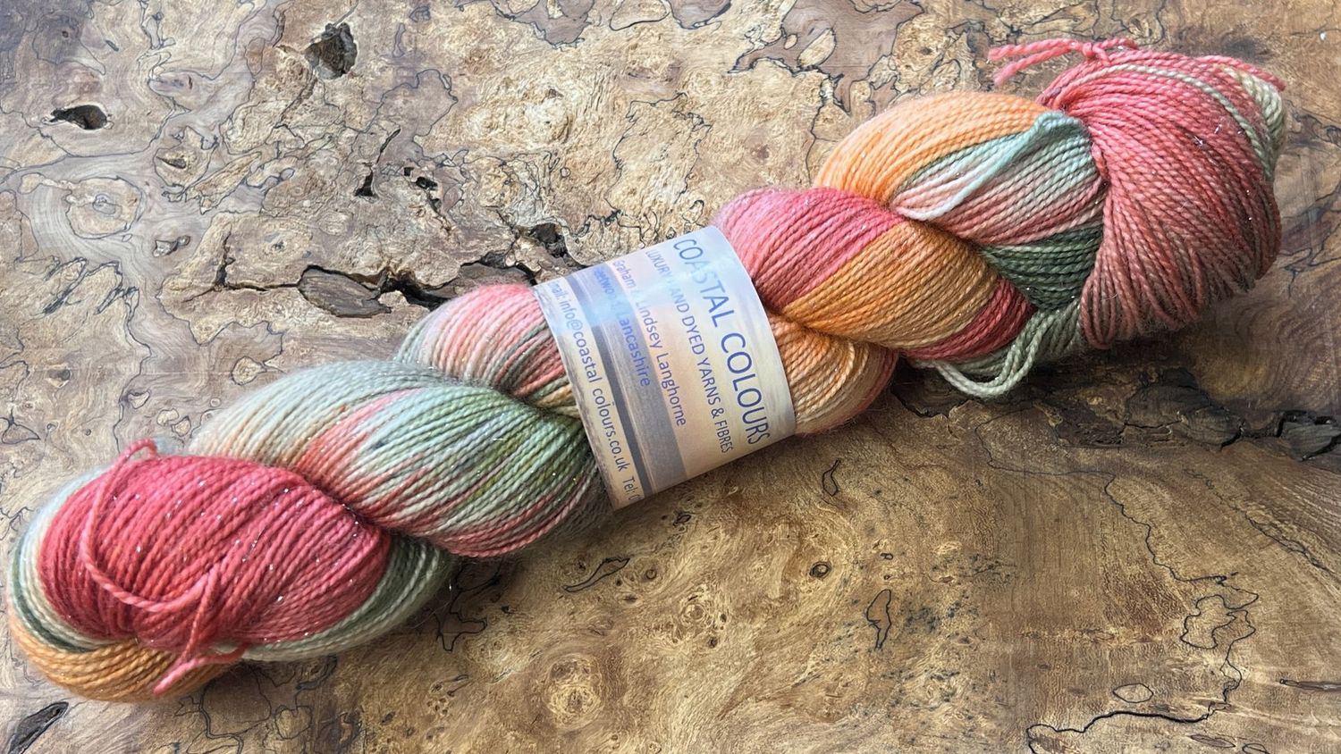 4ply Superwash Merino with Nylon and Silver Stellina Sparkle