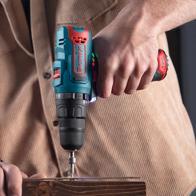 12V, 28N.M, cordless, impact drill, driver kit, RONIX 8101K