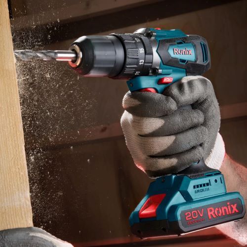 13mm-45N.m-20V, cordless brushless, hammer drill, NO battery, RONIX 8900