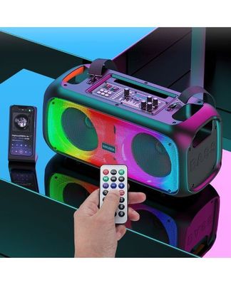 30W, portable speakers, led lights, double microphone, KSC-1001