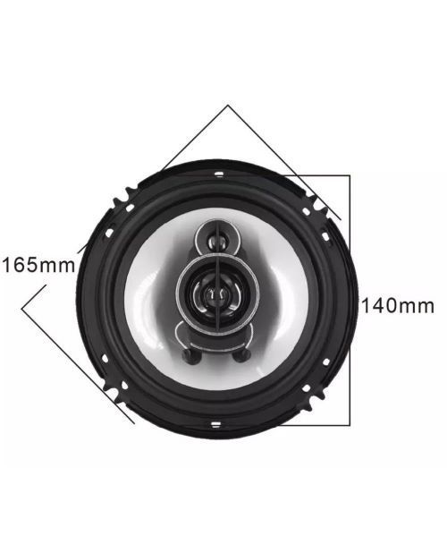 Pair, 3-way, car speakers, 6.5&quot; 400W, 4 Ohm, MF-1643