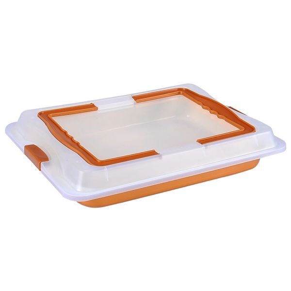 Baking-tray, orange-white, Royalty Line