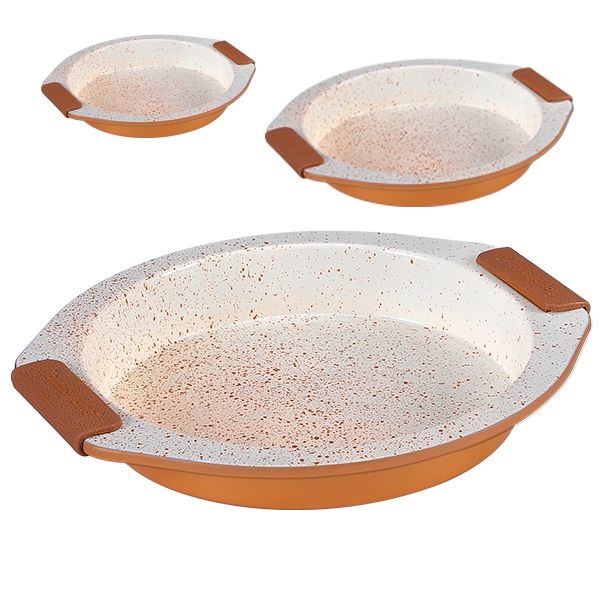 3pcs, ceramic, bakeware set, Royalty Line