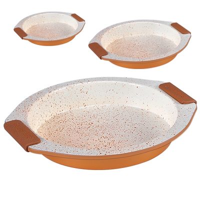 3pcs, ceramic, bakeware set, Royalty Line
