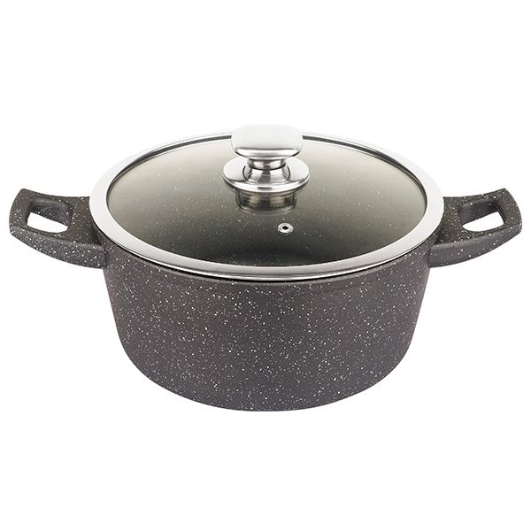 30cm, casserole pot, black, Royalty Line FC30M-BK