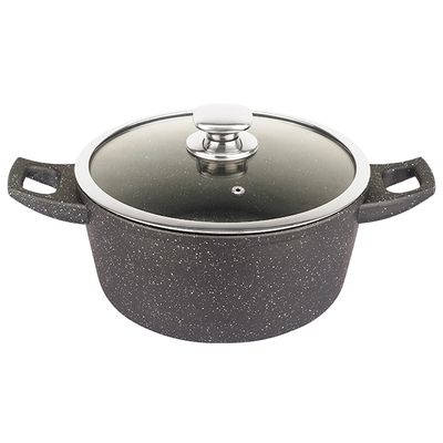 30cm, casserole pot, black, Royalty Line FC30M-BK