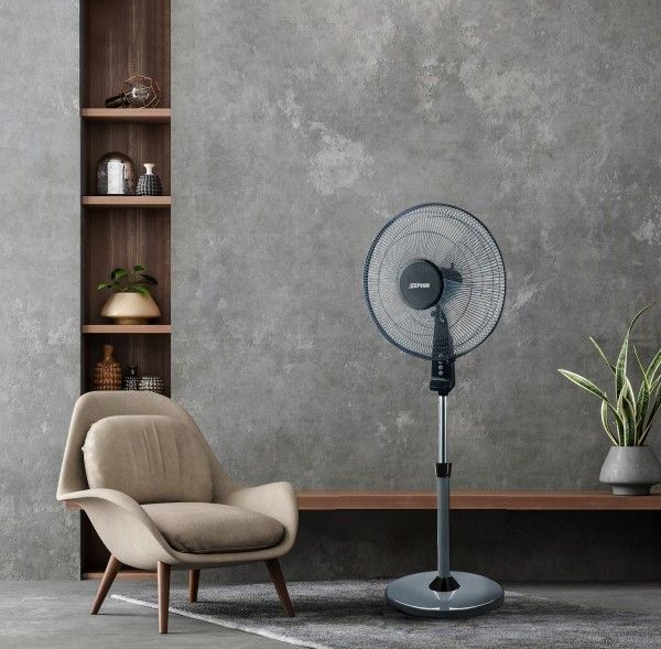 40cm, stand fan, 45w, grey, ZEPHIR ZNG41P