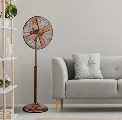 40cm stand fan, 45w, metal blades, bronze, ZEPHIR PFV41BR