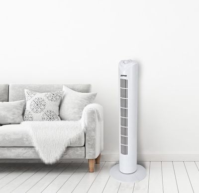 80cm tower fan, 45w, oscillating, timer, 3*speed, white, ZEPHIR PH81