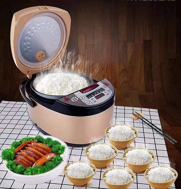 5 LT, smart rice cooker , food steamer , digital display , 900 W