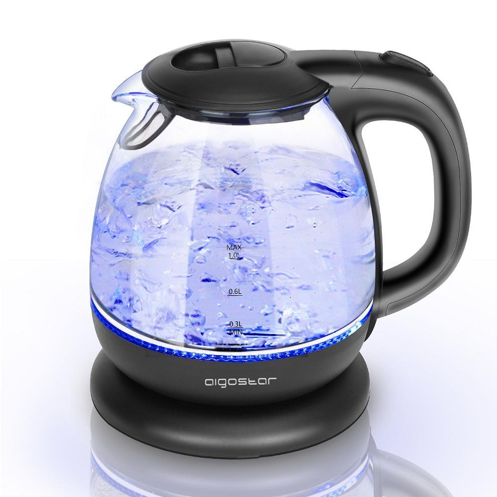 1LT, glass kettle, 2200W, Aigostar Elfin