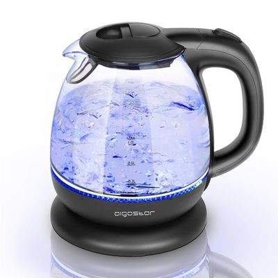 1LT, glass kettle, 2200W, Aigostar Elfin