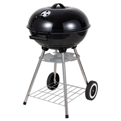 Kettle-type, barbecue, charcoal BBQ, round grill, black, BENSON GARDEN