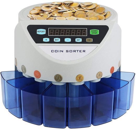 Electronic, coin sorting,  coin counter, ksv-550