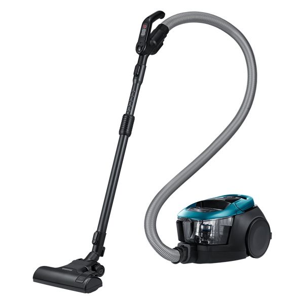 700W, bagless, vacuum cleaner, cyclonic, 2.0Ltr, 6mtr cord, black/blue, SAMSUNG VC07M31B0HN/GE