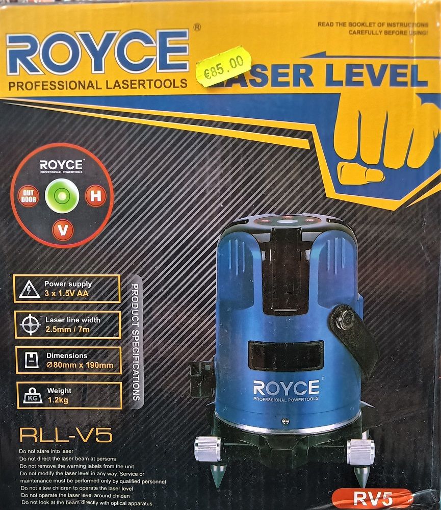 Self-leveling marker, 360º rotation, laser level, digital bubble, ROYCE RV5