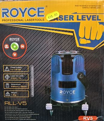 Self-leveling marker, 360º rotation, laser level, digital bubble, ROYCE RV5