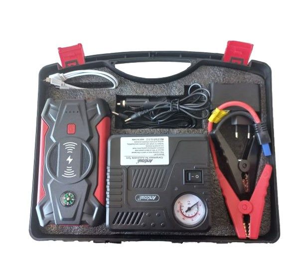 26000mAh, car battery, jump starter, power bank, air compressor, Andowl Q-X7