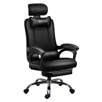 Office chair, fabric, sliderail armrests, black