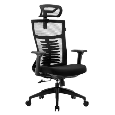 RAIDMAX Drakon EK601BK Gaming Chair, Fabric, Up to 150kg, 3D Adjustable Armrests, 150deg Tilting, Head &amp; Lumbar support, Black