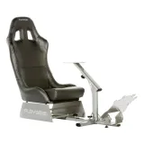 Gaming Simulation Seat, PU Leather, Up to 120kg, Including Slider, Black