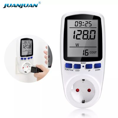 Digital, electric meter, wattage, voltage, energy saver, electricity consumption monitor, UK plug