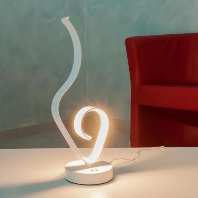 9W, curved, desk lamp, LED, table light, interior,modern, home furnishings, 3000K, Universo