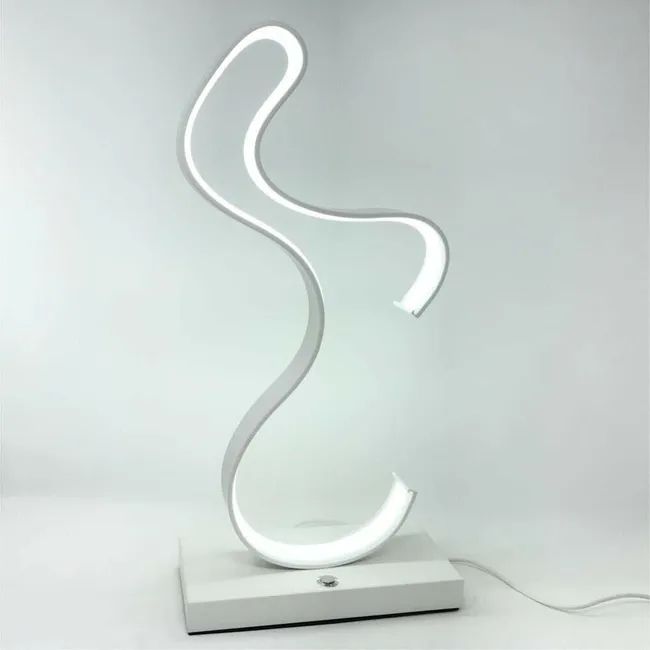 12W, bedside lamp, LED, table light, curved, 3000K, UNIVERSO