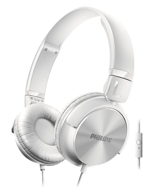 Wired, headphones, microphone, white, Philips