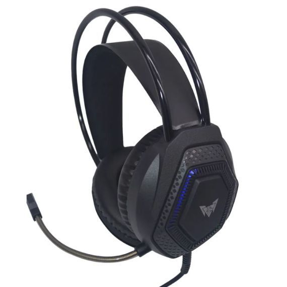 Wired, gaming headphones, microphone, led lighting, Crown Micro