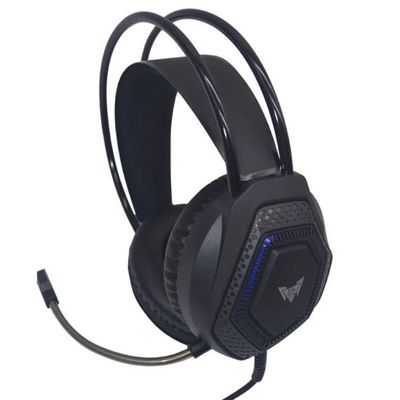Wired, gaming headphones, microphone, led lighting, Crown Micro