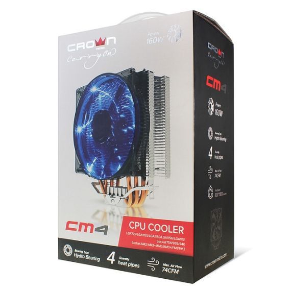 Heatsink with fan for Intel and AMD TDP 160W CPU - CM-4