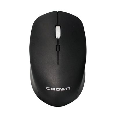 CrownMicro Black 800-1600 Adjustable DPI Wireless Mouse