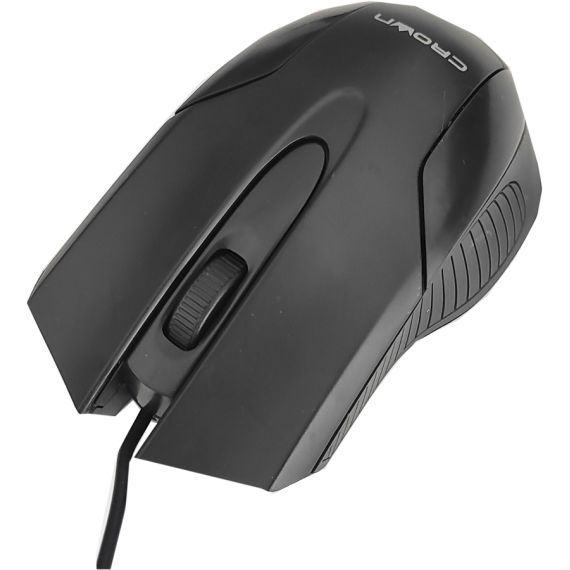 Crown Micro 1000DPI Black USB Wired Optical Mouse