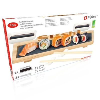 7 pieces, sushi set, Alpina