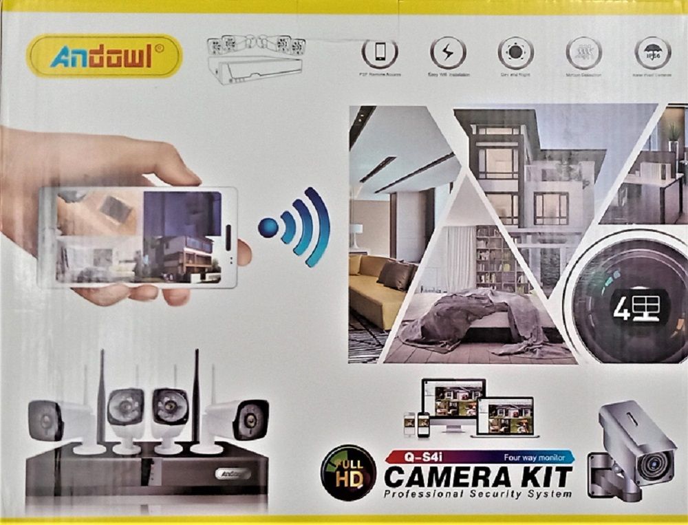 4 camera kit, wifi,5G, full HD, CCTV, Andowl