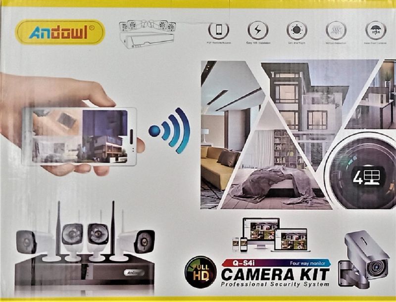 4 camera kit, wifi,5G, full HD, CCTV, Andowl